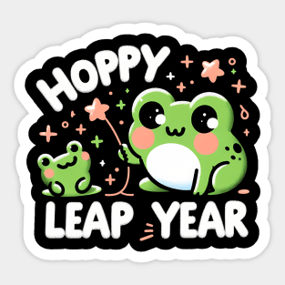 Hoppy Leap Year - Frog Sticker